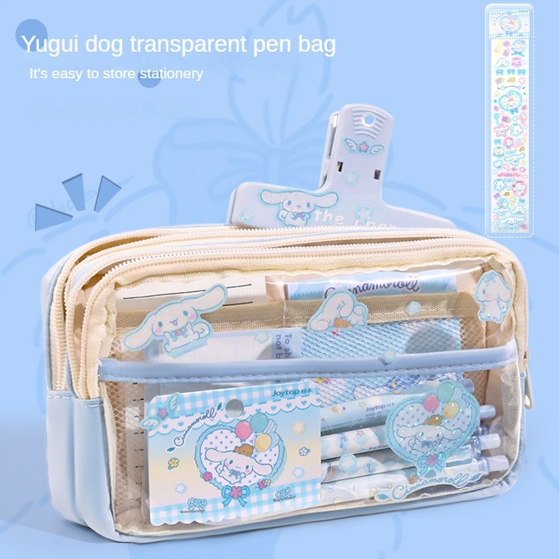 Ảnh Aubess [Mua 1 Tặng 1] Hộp đựng bút chì nhiều lớp – Sức chứa lớn, vải chống thấm nước có ngăn riêng tư & khóa kéo an toàn cho đồ dùng thiết yếu ở trường/văn phòng 2