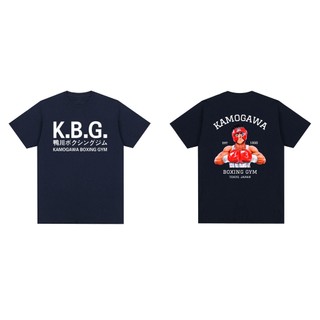Hajime no Ippo KBG Anime Kamogawa Quyền Anh Tập Gym Vintage Áo Thun Cotton Nam Áo Mới Tee Áo Nữ Cao Cấp