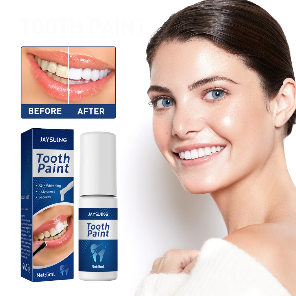 Sơn Làm Trắng Sáng Răng Tức Thì TOOTH PAINT Loại Bỏ Vi Khuẩn Mảng Bám Tích Tụ Lâu Ngày Do Khói Thuốc Cà Phê Giúp Hơi Thở