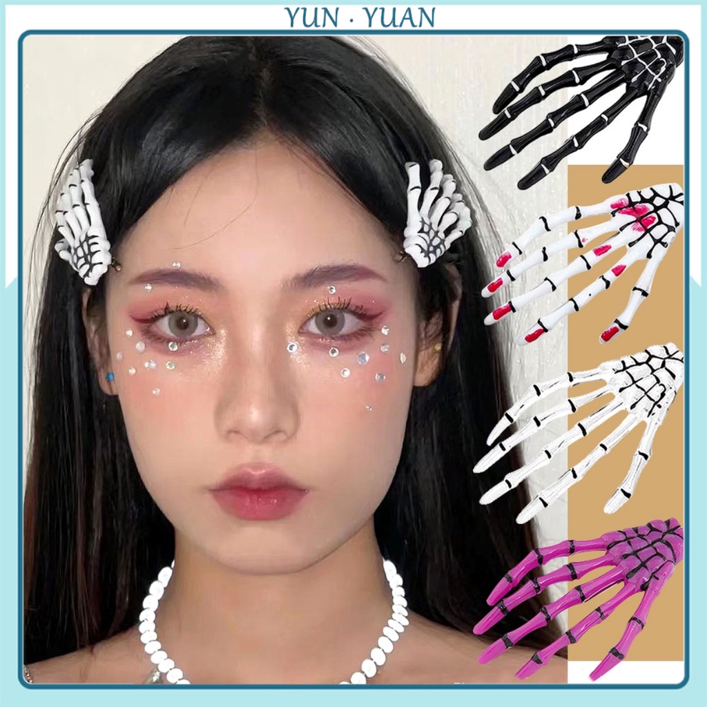Kẹp TóC HìNh ĐầU Lâu halloween ThờI Trang Cho Nữ