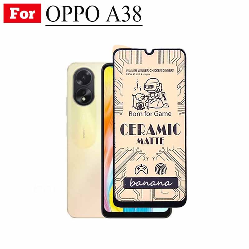 Phim mềm mờ gốm 3 trong 1 OPPO A38 cho OPPO A98 A58 A78 Bảo vệ màn hình ống kính máy ảnh