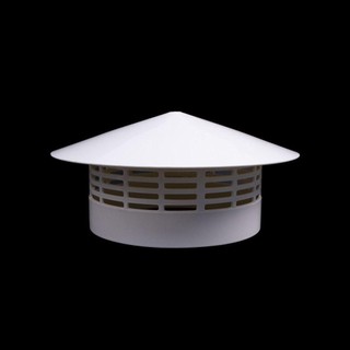 Vỏ bảo vệ ống bếp JKDESIGN, Nắp xả ngoài tường thông gió Mũ mưa thông gió, PVC hữu ích 75-200mm Mái ống thông hơi Lò sưởi