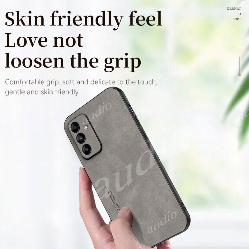 Dành Cho Samsung Galaxy S24 S23 Fe Plus Ultra 5G 2024 Ốp Lưng Da Cừu Da Sang Trọng Da Mặt Sau Cho Samsung S24Fe S23Fe SamsungS23 SamsungS24 Fe 5G TPU Da Mờ Vỏ Điện Thoại Silicon