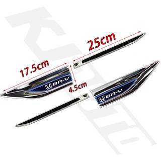 FENDER Honda Miếng Dán logo 3d Bằng Thép Không Gỉ Trang Trí Cửa Xe Hơi brv br-v dg1 dg2 2016-2020 dg3 2021-2023