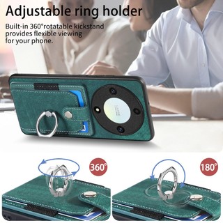 Honor X9b 5G Ví Lật Dành Cho Honor X9d X9C X9b X 9A X 9B X7C X6b HonorX9b 5G 2023 Vỏ Điện Thoại Mờ Da Sang Trọng Giá Đỡ Vòng Từ Tính Bảo Vệ Toàn Diện Khe Cắm Thẻ Ốp Lưng
