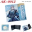 HT3 Genshin Tác Động Ganyu Hu Tao Hoạt Hình anime Da PU Ví Ngắn Nam Túi Xách Sinh Viên Đa Khe Cắm Thẻ Túi TH3