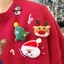 YT4 Hoạt Hình Dễ Thương Giáng Sinh Ông Già Noel Nai Sừng Tấm Người Tuyết Sang Trọng Trâm Cài pin Cô Gái Trang Trí Huy Hiệu Túi Và Quần Áo accessorie
