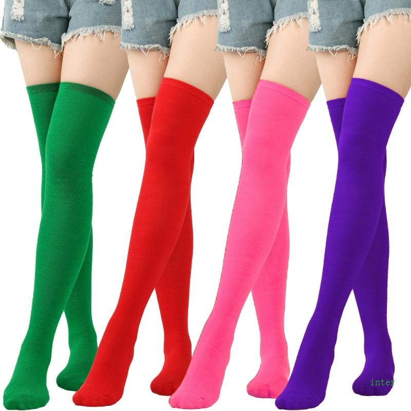 Vớ cotton Dài Trên Đầu Gối Giữ Ấm Thời Trang Mùa Đông Cho Nữ