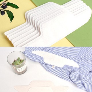 [pcwfkef] 10 Miếng Dán Cổ Áo Sơ Mi Chống Bụi Bẩn Dùng Một Lần Mới