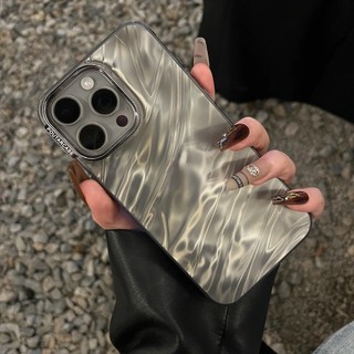 Sang Trọng Ốp Điện Thoại Cứng Mạ Điện Hai Lớp Chống Sốc Bảo Vệ camera Cho iphone15 14 13 12 11 pro max