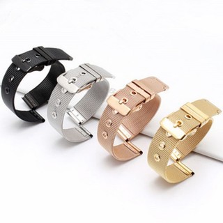 Dây Đeo Đồng Hồ Bằng Thép Không Gỉ 18mm 20mm 22mm 24mm 0.4mm 1.0mm mseh Dành Cho Nam Và Nữ