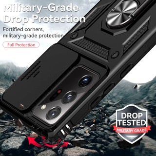 Ốp Điện Thoại Mỏng Có Giá Đỡ Dạng Trượt Bảo Vệ camera Cho samsung note 20 ultra m13 m23 m33 m53 m42