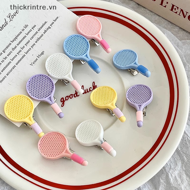 Th Một Cặp Kẹp Tóc Thể Thao Hình Vợt Cầu Lông Dễ Thương Cá Tính Sáng Tạo Cho Bé Gái vn