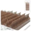 EBINLANDS Caramel Lông mi màu, 0,07 C / D Curl Mink Lông mi giả, Caramel màu nâu Teal Mocha Color 8-14 Mix Length Lông mi riêng lẻ Nối mi