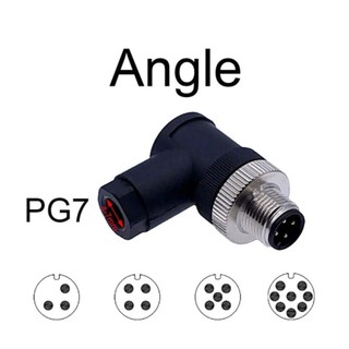 Đầu nối cảm biến HABITATCO M12, Đầu nối Ổ cắm nam nữ M12 Phích cắm hàng không, phích cắm cảm biến Bộ chuyển đổi nguồn chống nước Khớp nối ren vít