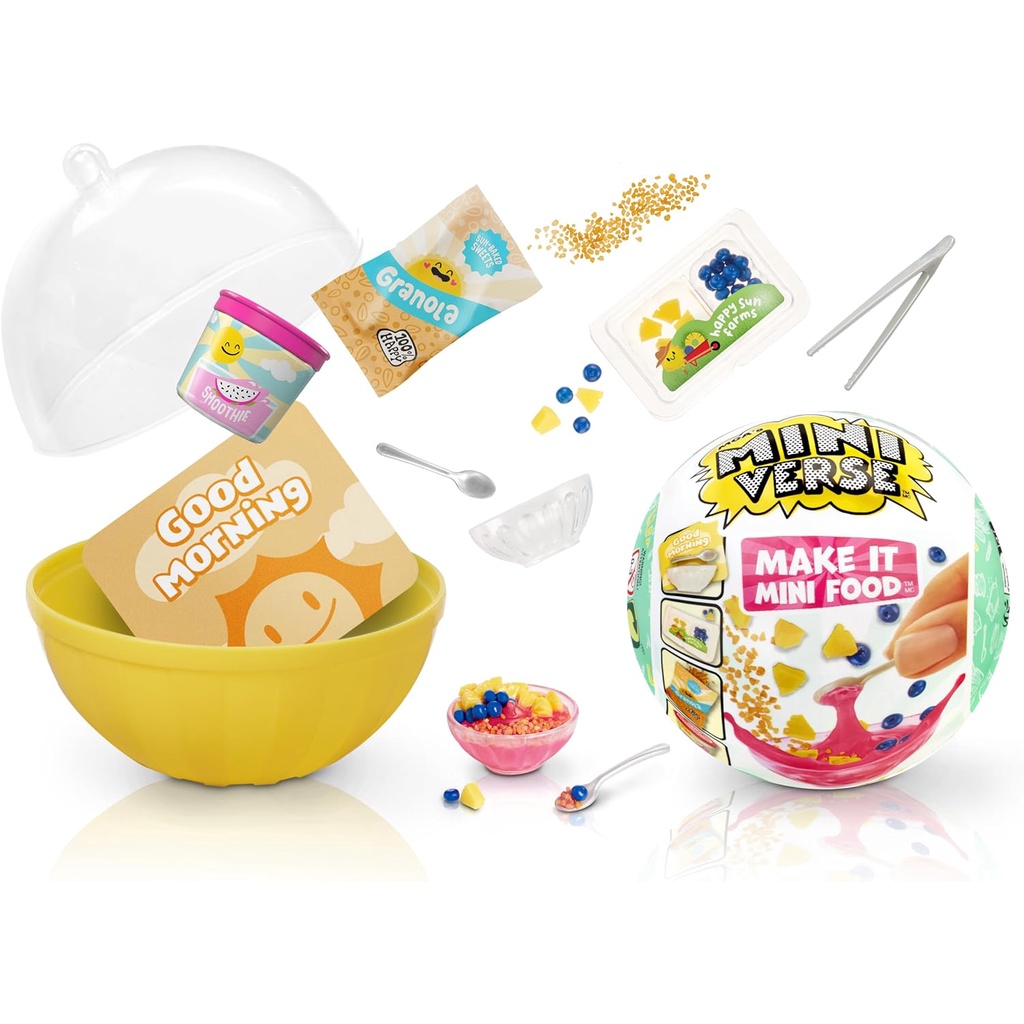 Bộ Đồ Chơi Giải Trí Mga 'S mini make it food diner series 2 mini Sưu Tầm Gói Đồ Ăn Mù Tự Làm Bằng Nhựa resin Không Thể Ăn Được