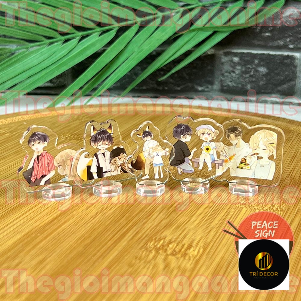 (3CM) Standee Tình yêu thầm kín Vụng Trộm Không Thể Giấu tượng mica acrylic in hình manhua chibi quà tặng xinh xắn