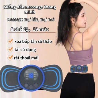Miếng Dán massage EMS mini Đa Năng Cho Vai Cổ Eo Chân Và Cổ
