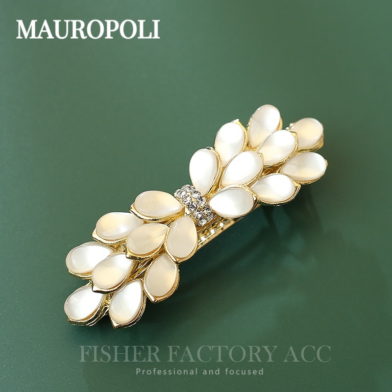 Mauropoli [Hàng Có Sẵn] Kẹp Tóc Hình Nơ Mắt Mèo Phong Cách Hàn Quốc Ngọt Ngào Dễ Phối Đồ