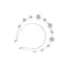 Băng đô ngôi sao đính đá ZENZON, Vòng tóc hai lớp Baroque Star Zircon, Ins Tiny Spot Headband Pha lê Ins Tiara Mũ đội đầu