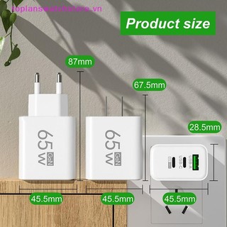 Toplanswatchstore 65W USB Type-C PD Sạc Điện Thoại Cho Huawei Universal Tablet Pad Du Lịch Power Adapter VN