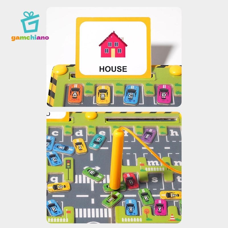Gamchiano Bảng Chữ Cái Mê Cung Xếp Hình Vấn Đề Kỹ Năng Giải Quyết Chất Liệu Giảng Dạy Ô Tô Đồ Chơi Cho 3 + Mẫu Giáo Trẻ Em Lớp Học Quà Tặng