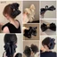 Vuốt Tóc Nơ Lớn Kẹp Vuốt Kẹp Tóc Nơ Chắc Chắn Kẹp Tóc Barrettes Cho Đuôi Ngựa Nữ Phụ Kiện Tóc Boutique