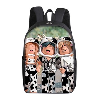 [Hàng Tại Chỗ] Ba Lô Đi Học Chống Thấm Nước Sức Chứa Lớn In Họa Tiết Roblox 16 inch Đơn Giản Làm Quà Tặng Cho Bé Tiểu Học Và Tiểu Học