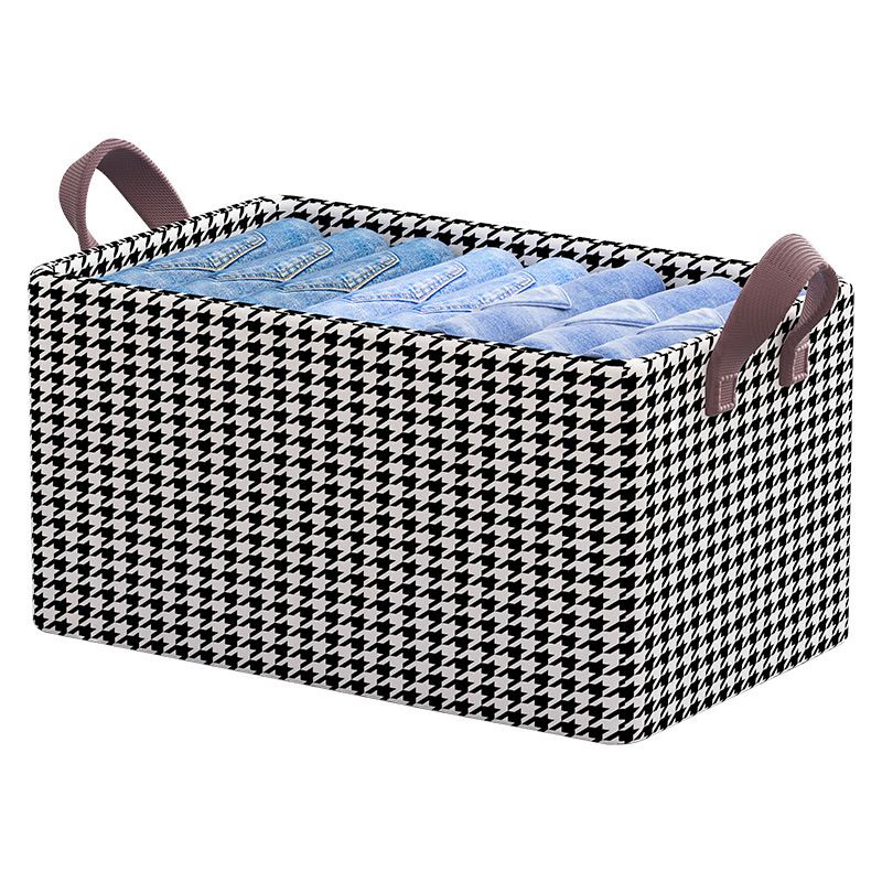 Hộp Vải KÈM LÓT ĐÁY Khung Sắt Đựng Sắp Xếp Chăn Màn 386 , Hộp Đựng Quần Áo Gọn Gàng Có Thể Xếp Chồng 48x28x20Cm