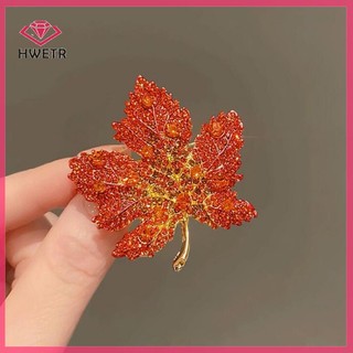Trâm cài lá thời trang mới có đá cho nam và nữ