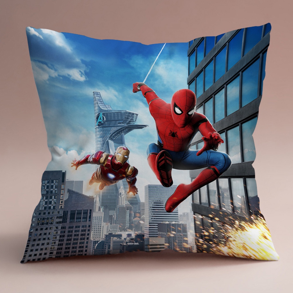 Marvel Vỏ Gối In Hình Người Nhện 2 Một Mặt Trang Trí Phòng Khách / sofa / Xe Hơi / Quà Tặng Cho Bé (Không Có Lõi)