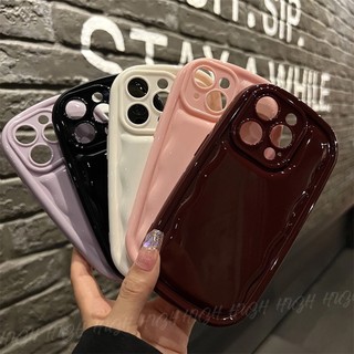 Sang Trọng Ốp Điện Thoại Mềm Chống Sốc Hình Bầu Dục Cho iphone15 pro max 11 12 13 14 pro max ixs max xr xs 7 8 plus