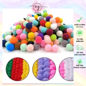 Sét 20 quả bông Pompom làm đồ handmade AG.FASHION