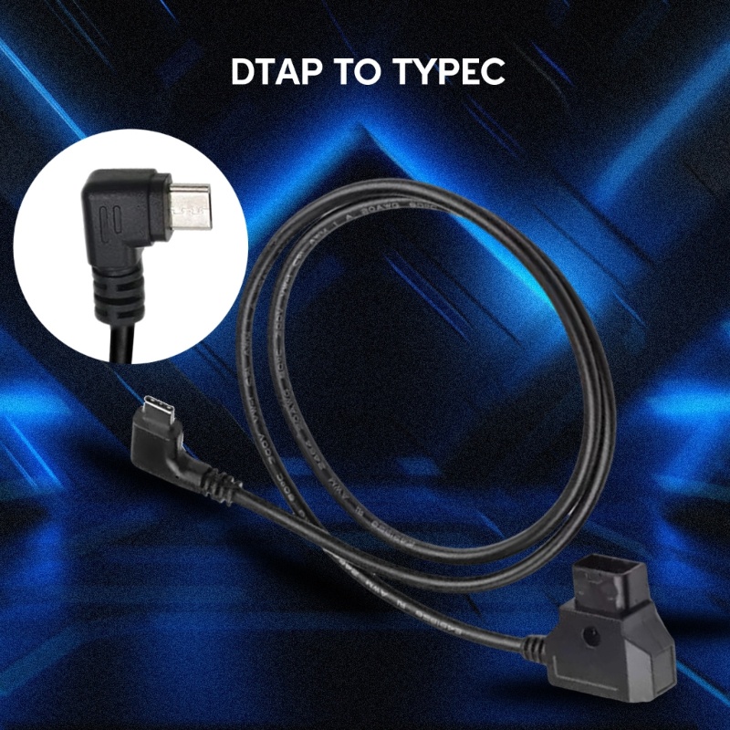 Camp Dtap sang Type C Cáp D Tập Đầu Vào USB C Đầu Ra Dây Sạc Dòng Camera Pin Dây Cấp Nguồn Cho V Mount Ba