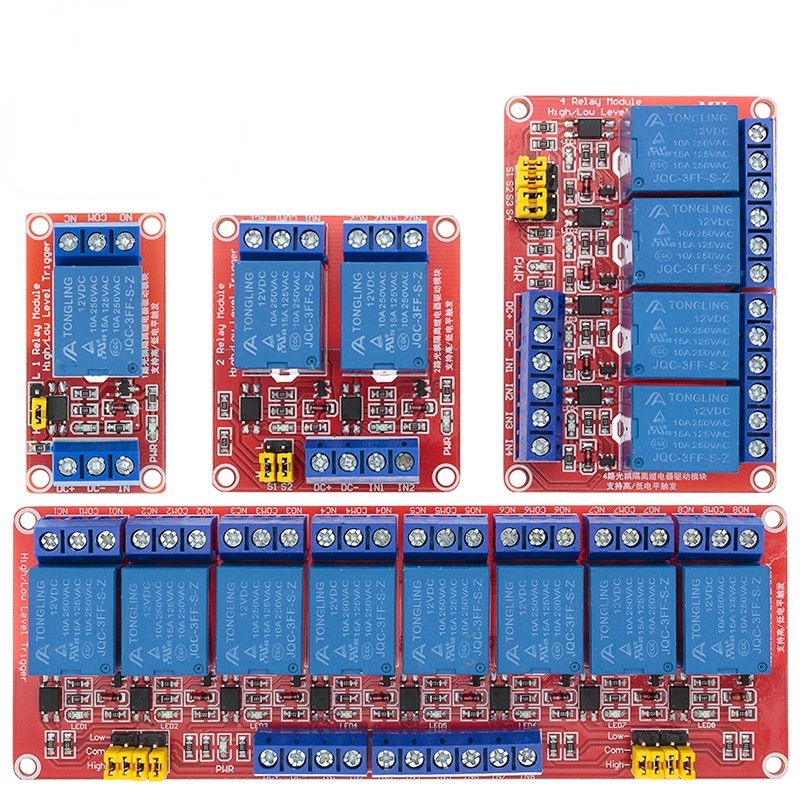 Mô Đun Rơ Le Cách Ly Quang 12v 1 2 4 8 Kênh dc 30v Cho arduino | Shopee ...