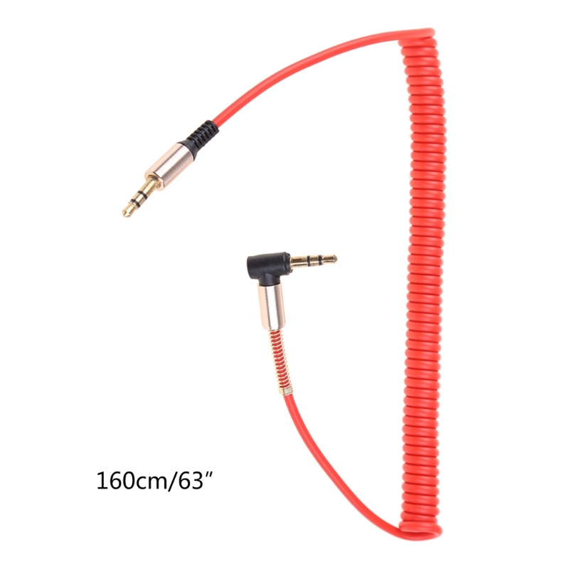 Cáp ELEGA 3 5MM 3 5 Jack Nam Đến Nam Dây AUX Dây Cáp lò xo co giãn
