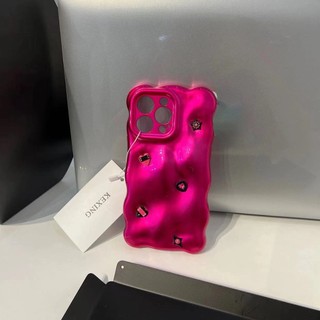 Sang Trọng Ốp Điện Thoại Mềm Chống Sốc In Hình Trái Tim Cho Iphone 15 14 13 12 11 pro max