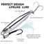 DARON Kim Loại Jig Mồi, 10g-80g Mạ Điện Nhân Tạo Mồi Cá Cứng, Đúc Xa Jigging Mồi Bề Mặt Gương Bạc Bionic Mồi Muỗng Spinner Mồi Trắng Đầu