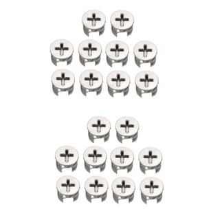 Phụ kiện kết nối UMITY 20 CÁI, Đai ốc khóa Cam mảnh 14.6 * 11,5 mm, Bộ phân loại ren kẽm bền bỉ Đồ nội thất