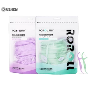 Kuzhen Set 200 Que Đôi Làm Sạch Răng Miệng Dùng Một Lần