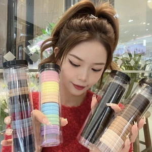 Set HỘP Chun Buộc Tóc Nhiều Màu Chất Thun Co Giãn Phong Cách Hàn Quốc QiQiShop