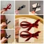 DELMER Kim Cương Giả Vịt Bill Kẹp, Top Barrette Phong Cách Hàn Quốc Nơ Nhung Kẹp Tóc, Phụ Kiện Tóc Ngọt Ngào Màu Đỏ Đen Nổ Bên Kẹp Nữ