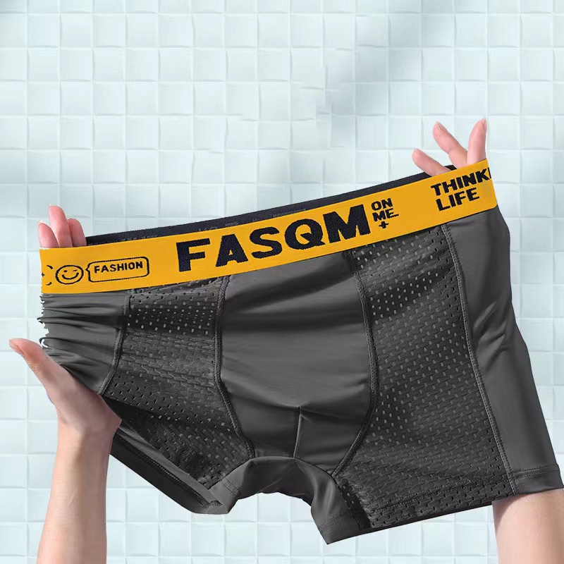 Ảnh Quần Lót Boxer Nam Dạng Lưới Thoáng Khí Plus Size XL-5XL 4