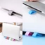 MOON Di Động Laptop Đế Làm Mát Máy Tính Bảng Đứng Chống Trượt Silicon Nêm Pad Di Động Nghiêng Chân Cho Notebook Com