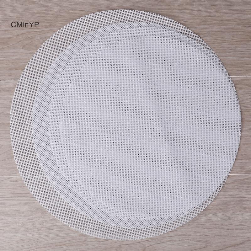 Cminyp Tròn Chống Dính Silicon Lưới Vải Nướng Bánh Lót Hấp Miếng Lót Bánh Bao Buns Thảm Glory