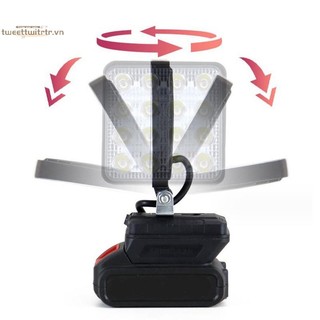 TRTR Cho 18V Pin Li-ion LED Đèn Làm Việc 3 / 4 Inch Đèn Pin Di Động Khẩn Cấp Đèn Lũ Đèn Cắm Trại VN