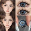 （-0°-4.50°）🌈ZM 🌈/Set 2 Kính Áp Tròng Màu tím/đen/xám thời trang contact lens hợp lệ 6 tháng 91