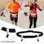DELMER Marathon Race Number Belt, Băng phản quang Gói thắt lưng Chạy số Đai tập thể dục Đi xe đạp Đai vải Giá đỡ Gel Co giãn Ba môn phối hợp Thắt lưng chạy ban đêm