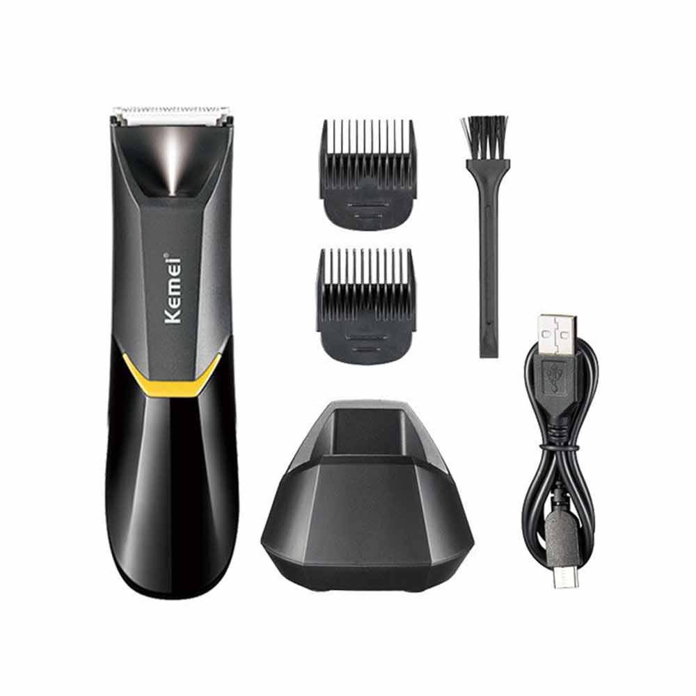 Kemei Groin Area Hair Trimmer Blade Body Trimmer for Men Waterproof Wet