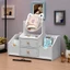 Kệ Mỹ Phẩm Kệ Trang Điểm Gương Mèo 2 Ngăn Kéo,Kèm 4 Ngăn Sườn Sang Trọng Dễ Dàng lắp đặt